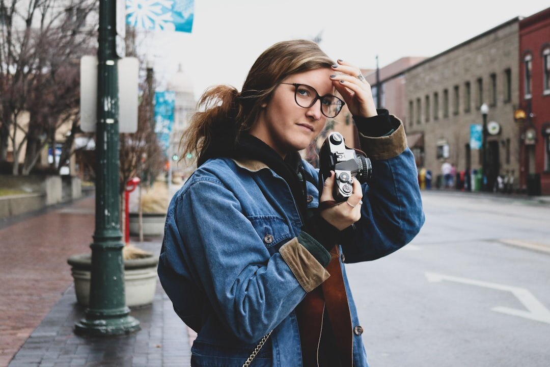 Finnish woman camera operator portrait